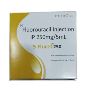 5 Flucel 500mg (Fluorouracil) Injection available Delhi, Mumbai, Madras, Hyderabad, Bangalore India