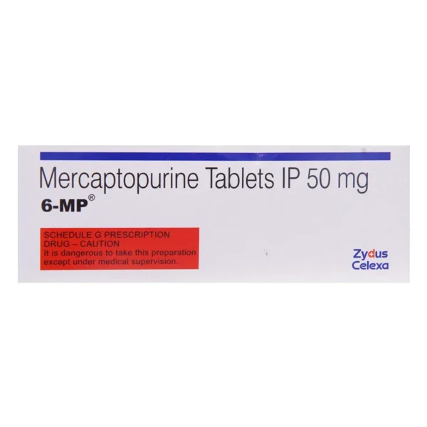 6 MP 50mg (Mercaptopurine) Tablet available Delhi, Mumbai, Madras, Hyderabad, Bangalore India