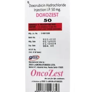 Doxozest (Doxorubicin) Injection available Delhi, Mumbai, Madras, Hyderabad, Bangalore India