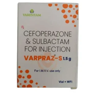 Varpraz-S (Cefoperazone, Sulbactam) Injection available Delhi, Mumbai, Madras, Hyderabad, Bangalore India