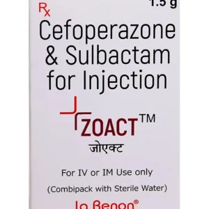 Zoact (Cefoperazone, Sulbactam) Injection available Delhi, Mumbai, Madras, Hyderabad, Bangalore India