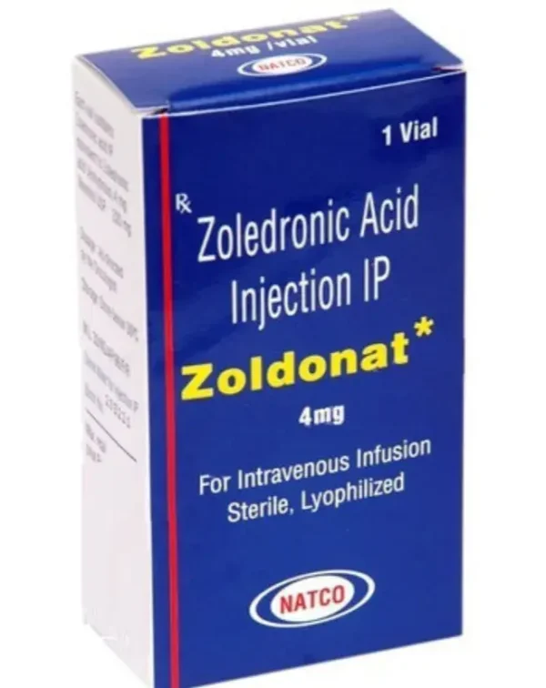 Zoldonat (Zoledronic Acid) Injection available Delhi, Mumbai, Madras, Hyderabad, Bangalore India