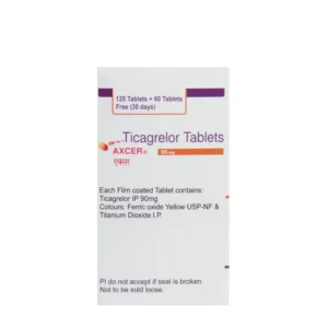 Axcer (Ticagrelor) Tablet available Delhi, Mumbai, Madras, Hyderabad, Bangalore India