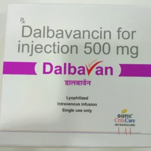 Dalbavan (Dalbavancin) Injection available Delhi, Mumbai, Madras, Hyderabad, Bangalore India