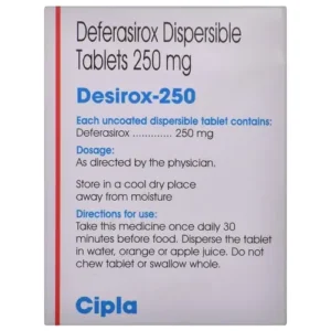 Desirox (Deferasirox) Tablet available Delhi, Mumbai, Madras, Hyderabad, Bangalore India