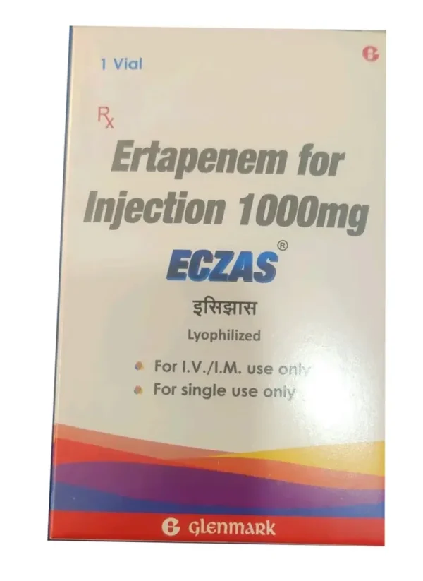 Eczas (Ertapenem) available Delhi, Mumbai, Madras, Hyderabad, Bangalore India