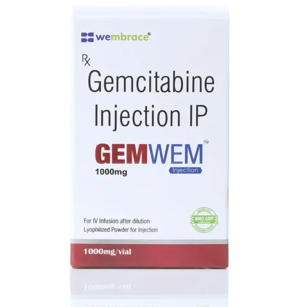 Gemwem (Gemcitabine) Injection available Delhi, Mumbai, Madras, Hyderabad, Bangalore India