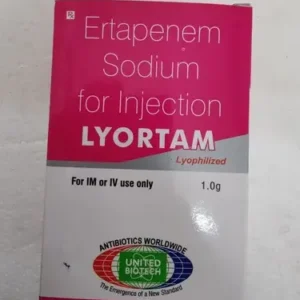 Lyortam (Ertapenem) available Delhi, Mumbai, Madras, Hyderabad, Bangalore India