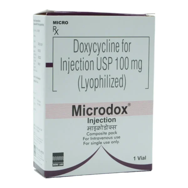 Microdox (Doxycycline) Injection available Delhi, Mumbai, Madras, Hyderabad, Bangalore India