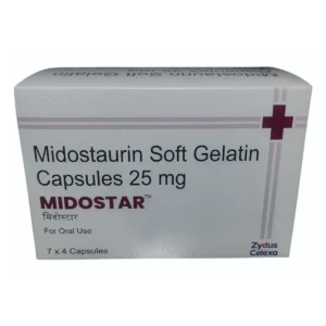 Midostar (Midostaurin) available Delhi, Mumbai, Madras, Hyderabad, Bangalore India