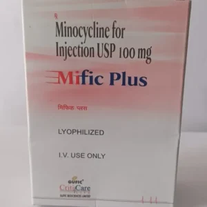 Mific Plus (Minocycline) Injection available Delhi, Mumbai, Madras, Hyderabad, Bangalore India