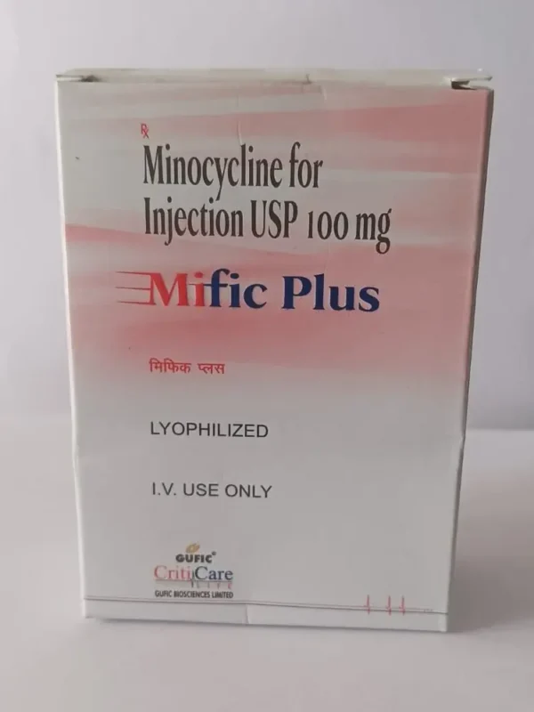 Mific Plus (Minocycline) Injection available Delhi, Mumbai, Madras, Hyderabad, Bangalore India