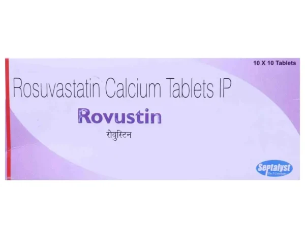 Rovustin (Rosuvastatin) Tablet available Delhi, Mumbai, Madras, Hyderabad, Bangalore India