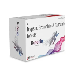 Rutovin (Trypsin + Bromelain + Rutoside Trihydrate) Tablet available Delhi, Mumbai, Madras, Hyderabad, Bangalore India